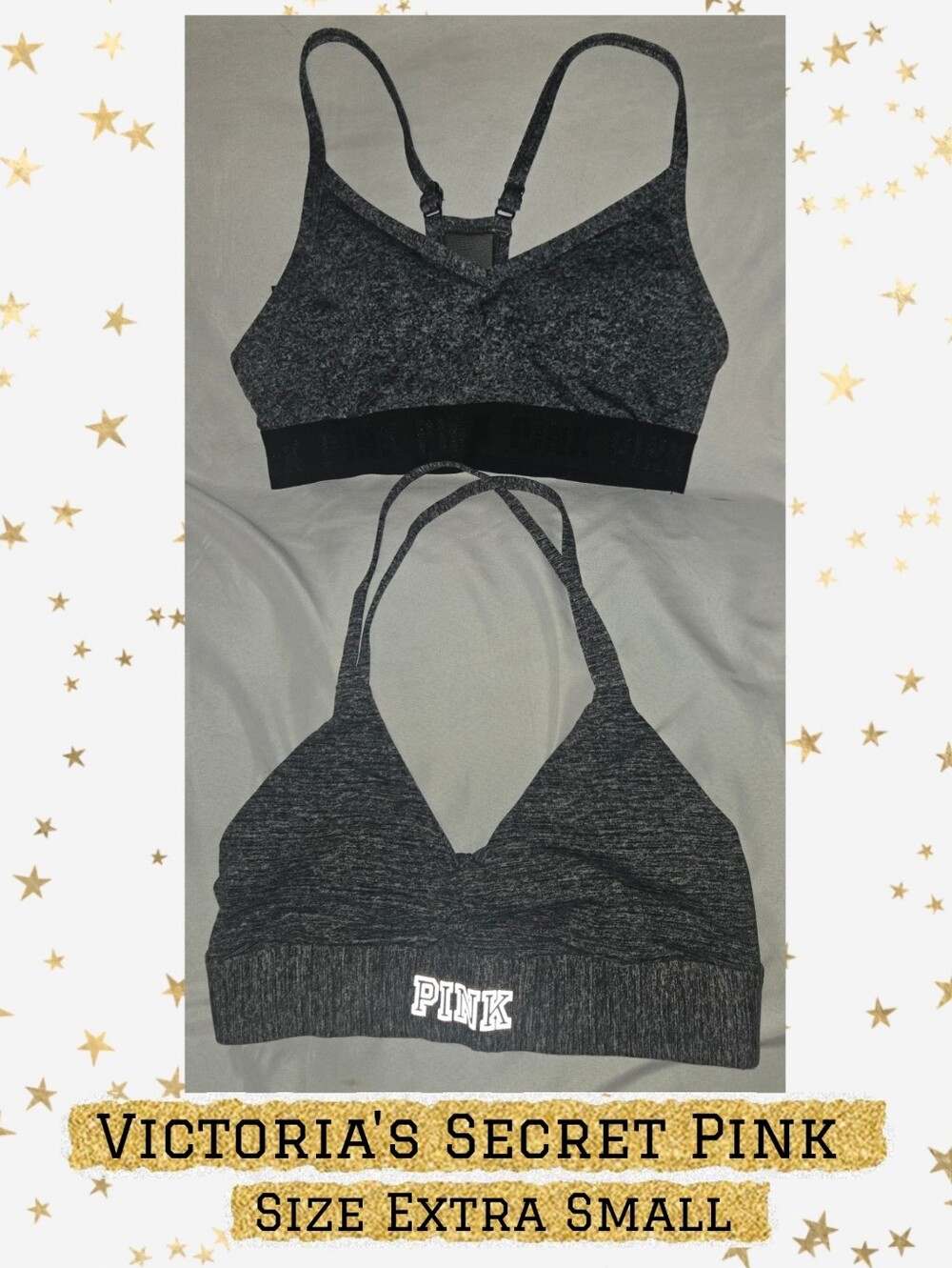 PINK Victoria's Secret Sports Bras Lot Of 2 Extra Small